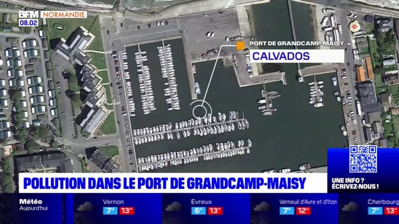 Calvados: le port de Grandcamp-Maisy pollué mardi