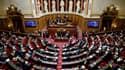 Le Sénat vote en faveur de la réforme des retraites le 16 mars 2023, à Paris