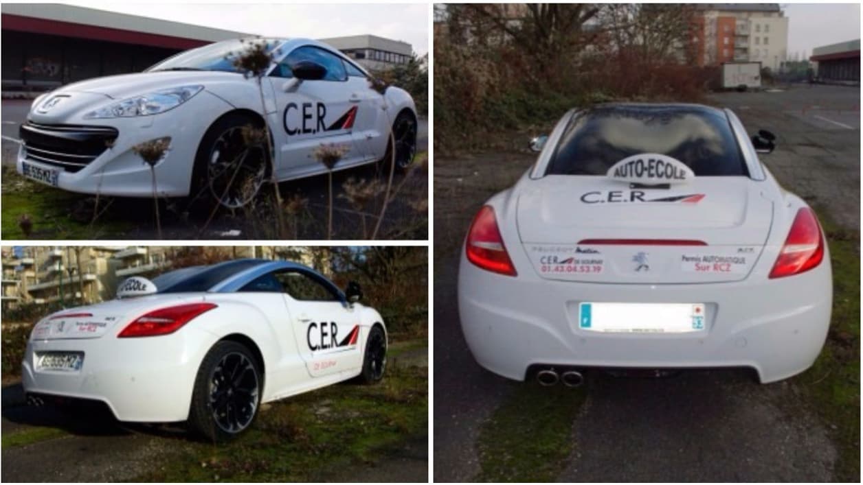 La Peugeot RCZ d'une auto-école en Seine-Saint-Denis La Peugeot RCZ d'une auto-école en Seine-Saint-Denis