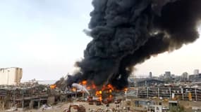 Incendie sur le port de Beyrouth, le 10 septembre 2020