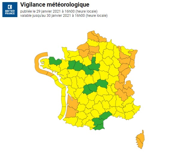 24 départements sont en vigilance orange 24 départements sont en vigilance orange