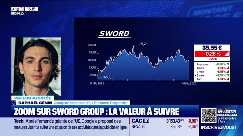 Valeur ajoutée : Ils apprécient Sword Group - 14/11