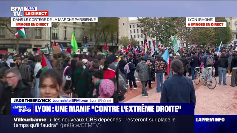 Lyon: une manifestation contre l'extrême droite et 