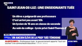 Michel, ancien élève du lycée Saint-Thomas d'Aquin où une professeure a été poignardée: "C'est très choquant de voir cela"