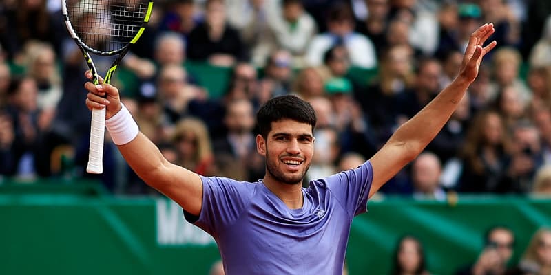 Carlos Alcaraz vainqueur à Monte-Carlo, le 13 avril 2025