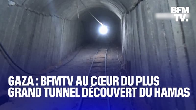 Gaza: une équipe de BFMTV a pu se rendre dans le plus grand tunnel jamais découvert du Hamas