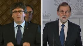 Catalogne : "Attaque à l'Etat de droit" contre "droit à l'indépendance" Rajoy et Puigdemont continuent de s'opposer