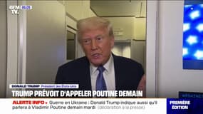 "Je vais parler à Vladimir Poutine mardi": Donald Trump annonce appeler le président russe pour tenter de mettre fin à la guerre en Ukraine