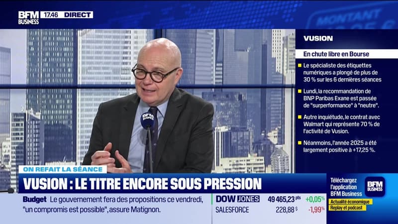 On refait la séance : "Vusion perd 30% en une semaine : le titre se relèvera-t-il rapidement ?" - 16/01