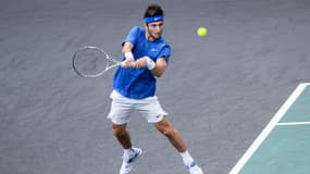 Corentin Moutet au Masters 1000 de Paris-Bercy, le 30 octobre 2019