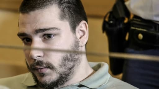 Anthony Draoui à l'ouverture de son premier procès le 30 septembre 2014 à Privas