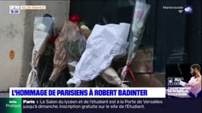 Mort de Robert Badinter: certains parisiens venus rendre hommage à l'ancien garde des Sceaux
