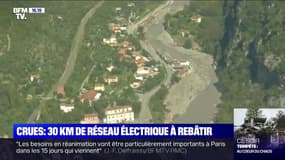 Alpes-Maritimes: 30km de réseau électrique à rebâtir après les crues