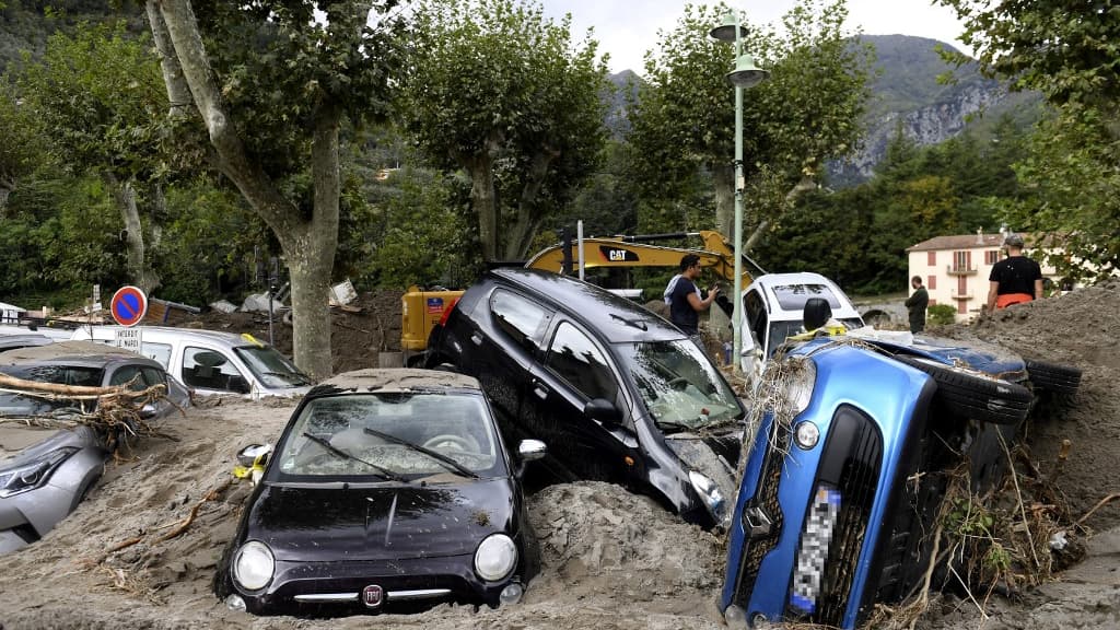 Les dégâts à Breil-sur-Roya, le 4 octobre 2020.