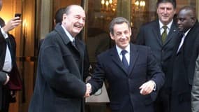 Jacques Chirac et Nicolas Sarkozy