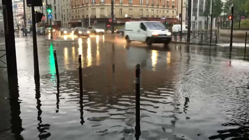 D'importants orages ont touché Paris.