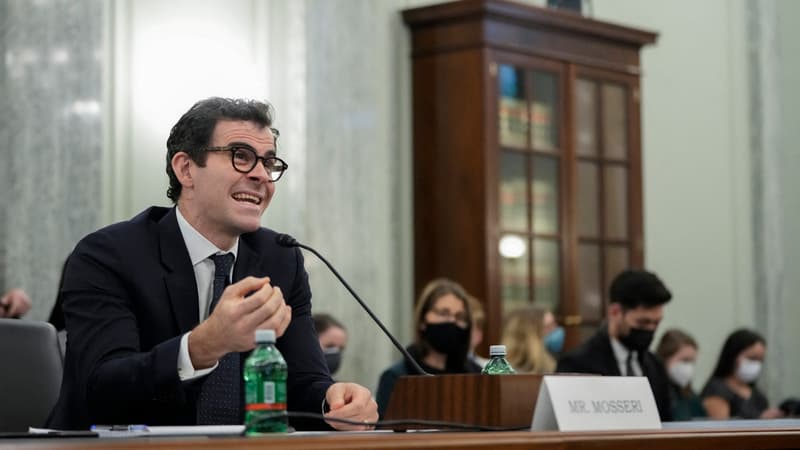 Adam Mosseri, patron d'Instagram, le 8 décembre 2021 au Congrès américain