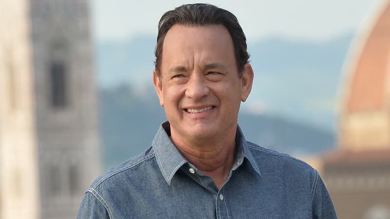 L'acteur américain Tom Hanks à Florence en mai 2015 pour le fim Inferno.