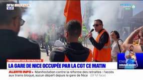 La gare de Nice occupée par une centaine de syndicalistes ce mercredi