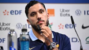 Rayan Cherki avec l'équipe de France, le 2 juin 2025