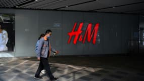 Un magasin H&M à Pékin le 25 mars 2021
