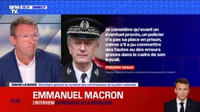 Policier en détention provisoire à Marseille: "On devrait avoir un soutien global de la classe politique" pour David Le Bars (syndicat des commissaires de police)