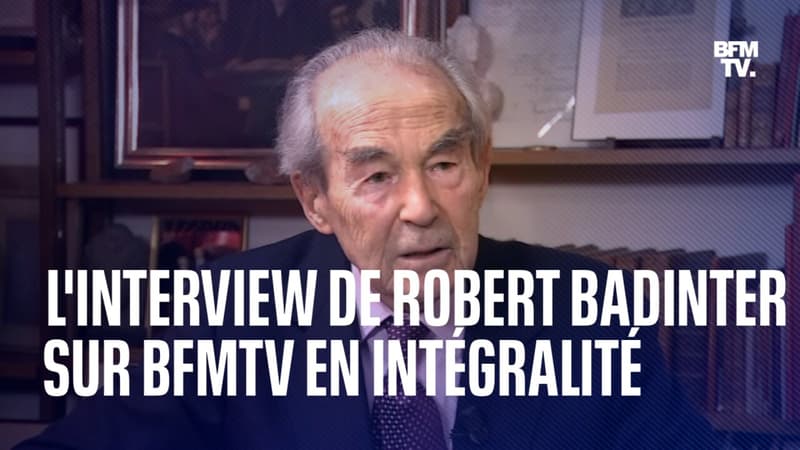 L'interview de Robert Badinter sur BFMTV en intégralité