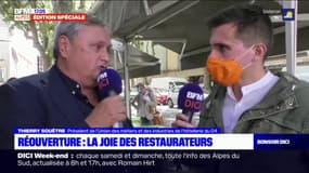 Réouverture des bars et restaurants: Thierry Souêtre, président de l'Umih 04, demande aux autorités "un peu de souplesse" pour le couvre-feu à 21h