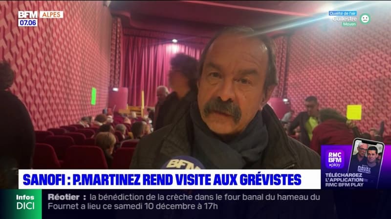 Sisteron: Philippe Martinez a rendu visite aux salariés de Sanofi en grève