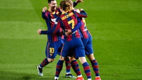 La joie des joueurs du Barça