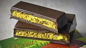 Le chocolat à la crème de pistache et au croustillant de kadaïf, conçu par la chocolaterie de Dubaï, a suscité un engouement mondial.