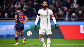 Alexandre Lacazette lors de la défaite de l'OL face au Losc, 26 novembre 2023