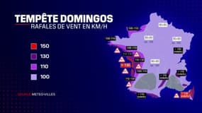 Des rafales de vent allant jusqu'à 150km/h sont attendues sur la façade atlantique avec la tempête Domingos, le 4 novembre 2023