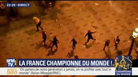 Coupe du monde: des incidents éclatent sur les Champs-Elysées où des casseurs gâchent la fête