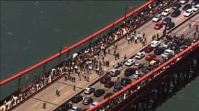 À San Francisco, des manifestants défilent sur le Golden Gate contre le racisme et les violences policières