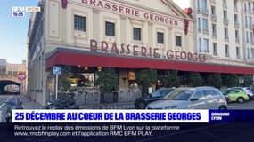 Lyon: un Noël au coeur de la brasserie Georges