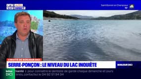 "Il y a des raisons légitimes d'être préoccupé": Alexis Aubespin revient le niveau du lac de Serre-Ponçon