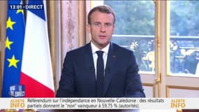 Référendum en Nouvelle-Calédonie: "Nous avons tenu à la stricte neutralité de l'État dans cette consultation" déclare Emmanuel Macron