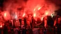 Des fumigènes dans un stade en Algérie