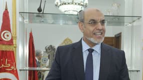 Le Premier ministre tunisien Hamadi Jebali, le 9 février 2013, dans son bureau.