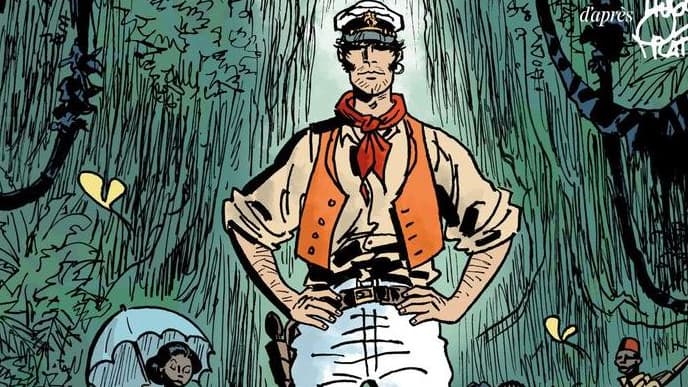 Couverture du nouveau Corto Maltese, Equatoria.