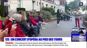 Paris: un concert d'opéra au pied des tours du 12e arrondissement