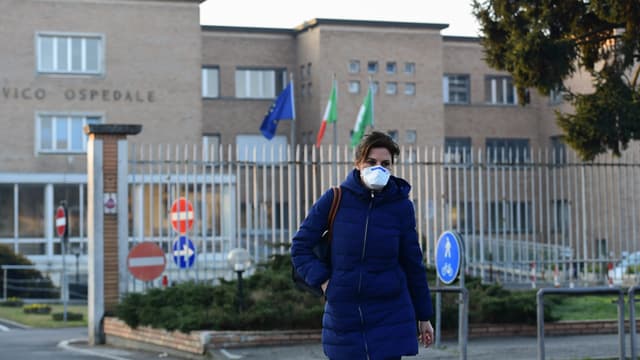 Vue d'un hôpital italien.