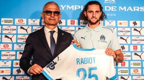 Fabrizio Ravanelli et Adrien Rabiot le 18 septembre 2024