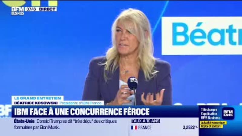 Béatrice Kosowski, présidente d'IBM France, est l'invitée de good morning business