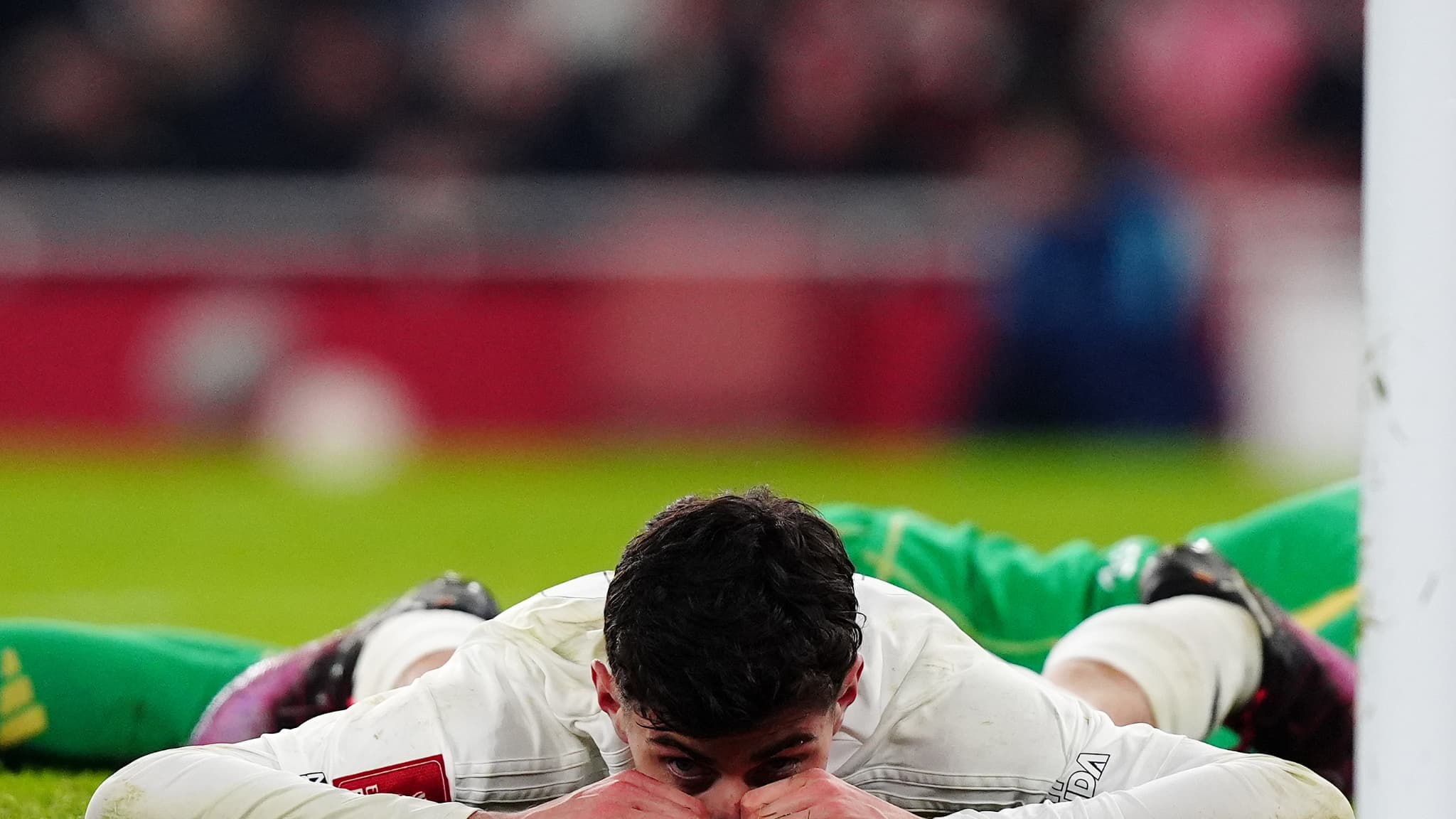 Kai Havertz face à Manchester United en FA Cup.