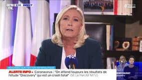 Marine Le Pen estime que "M. Castaner ferait mieux de s'occuper de la sécurité publique plutôt que d'émettre des commentaires" à son égard