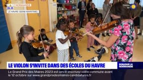 Le Havre: des élèves de maternelle initiés au violon pour lutter contre l'échec scolaire