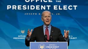 Joe Biden à Wilmington, dans le Delaware, le 8 janvier 2021