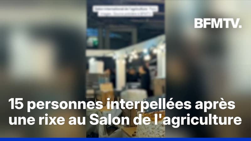 Une rixe a éclaté entre des exposants et des visiteurs au Salon de l'agriculture ce dimanche